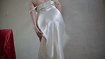 Satin Dress Girl Fuck from behind