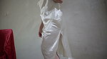 Satin Dress Girl Fuck from behind