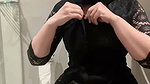 Sexy kebaya hijab playing in the toilet
