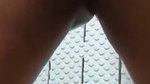 Sexy stepmom takes a shower while cumming in the bathroom