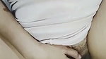 sexy widow looks at the laundry worker