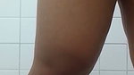 Show of plump Indonesian widow in the bathroom