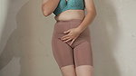 smooth and sexy white Indonesian girl changing clothes
