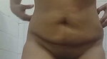 Stepmom makes nude video in the bathroom