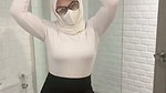 Stepsister caught showing off her big body and breasts