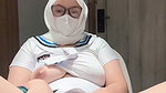 Stepsister strokes the clitoris, sighs aahhhhhh!!