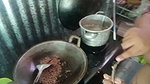 Stripping mother-in-law who is cooking
