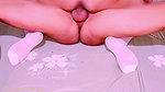 The beautiful widow came when I was playing with my cock, she was immediately horny and asked me to play