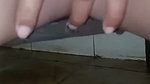 The hot widow is masturbating in the bathroom