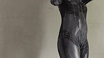 Trying on my new Spider-Man costume