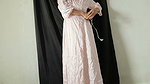 Trying out the latest transparent satin dress from Indonesian porn