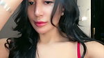 Videocall sex indo girl masturbate on red lingerie