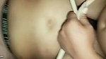When bored with her husband, the friend’s wife plays with me