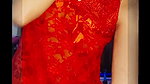 Widow in red shirt sange asks to be boosted