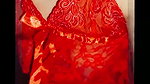 Widow in red shirt sange asks to be boosted
