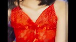 Widow in red shirt sange asks to be boosted