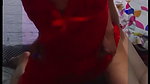 Widow in red shirt sange asks to be boosted