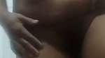 widow plump body oamer tits and pokes pussy in the bathroom