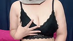 Women stimulated horny in room plays dildo