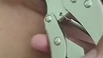 Wrench vs clit pussy