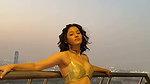 ANAYA RAWAT STUNNING BEAUTY IN BRA BLOUSE AND SAREE TEASE 22