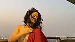 ANAYA RAWAT STUNNING BEAUTY IN BRA BLOUSE AND SAREE TEASE 22