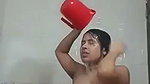 Beautiful Sexy Bengali Cheater Wife Showing Bathing 23