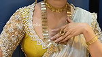 NABHA NATESH HOTTIE DESIRED WIFE MATERIAL BACKLESS AND DEEP CLEAVAGE TEASE IN SAREE 26