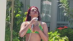 Sexy Model Ankita Singh Hot Tempting Figure Outdoor Shower & Beach Side [2Clips] 22