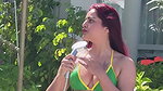 Sexy Model Ankita Singh Hot Tempting Figure Outdoor Shower & Beach Side [2Clips] 22