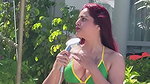 Sexy Model Ankita Singh Hot Tempting Figure Outdoor Shower & Beach Side [2Clips] 23