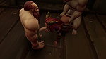 Dwarf with small tits fucks with a normal man