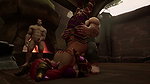 Dwarf with small tits fucks with a normal man