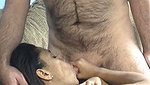 Geek Logan has banging threeosme with an ebony and his wife in bed