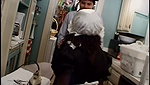 Hotel room fuck for white couple and midget maid
