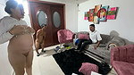I Fuck My Cuckolded Best Friend’s Pregnant Girlfriend While He’s Lounging on the Couch and End up Cumming in Her Ass.