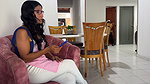 I Get Horny Watching My Indian Stepmother Do Toileting with Little Clothing, She Realizes That I Start Masturbating While I See