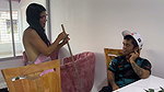 I Get Horny Watching My Indian Stepmother Do Toileting with Little Clothing, She Realizes That I Start Masturbating While I See