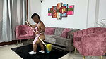 I See My Little Stepbrother Doing Cleaning with Little Clothing but I Get Horny and End up Asking Him to Penetrate My Pussy.