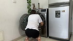 I See My Rich Stepsister’s Ass While She’s Stuck in the Washing Machine and I End up Sticking My Rich Penis in Her