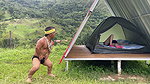 Little Indian Finds a Woman Resting in the Forest, Gets Horny Looking at Her Ass and Ends up Putting His Cock in Her.