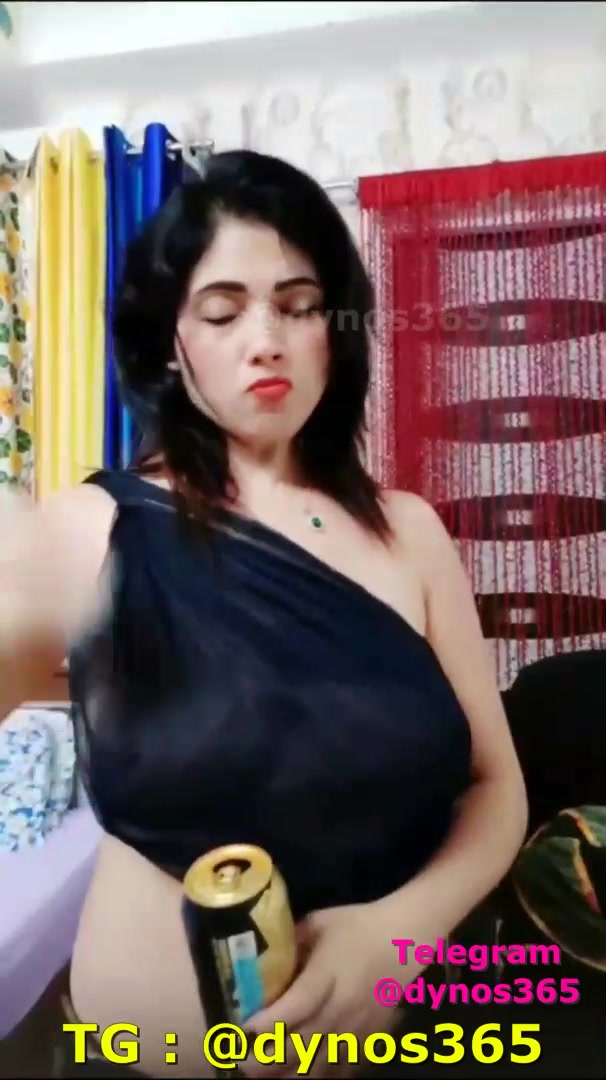 Tango Girl Pinky Teasing Boob and Nipples in See Through Dupatta