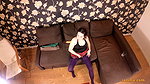 Sexy midget masturbate with pantyhose