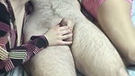 Two amateur chicks share nerds dick in his bed