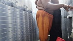 Desi babe enjoys a relaxing bath