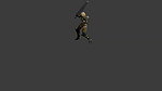 a girl dancing with sword