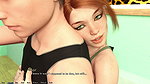 Dan plays with Saga’s giant tits, then buries his dick deep inside her ass