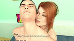 Dan plays with Saga’s giant tits, then buries his dick deep inside her ass