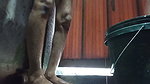 Desi bhabhi Nude bathing for her lover showing hairy black pussy and skinny ass