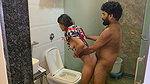 Desi Indian House wife ko husband ne baathroom main bahut pela